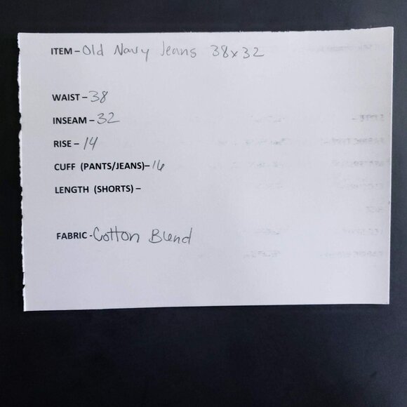 Old Navy Athletic Jeans Mens Size 38x32 Dark Wash - Picture 6 of 7